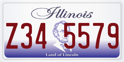 IL license plate Z345579
