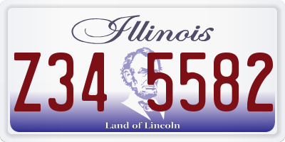 IL license plate Z345582