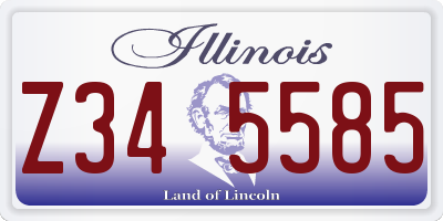 IL license plate Z345585