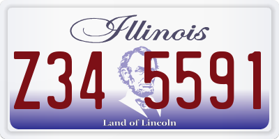 IL license plate Z345591