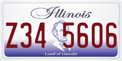 IL license plate Z345606