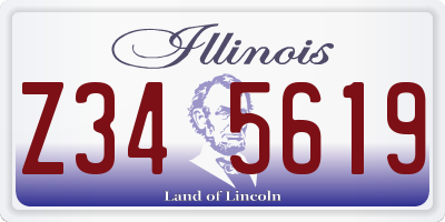 IL license plate Z345619