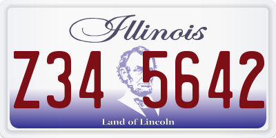 IL license plate Z345642
