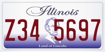 IL license plate Z345697