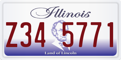 IL license plate Z345771