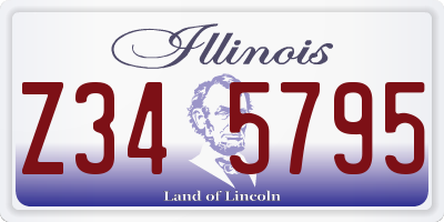 IL license plate Z345795