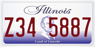 IL license plate Z345887