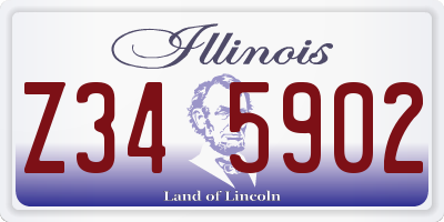 IL license plate Z345902
