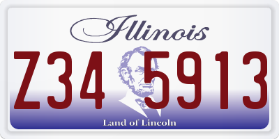 IL license plate Z345913
