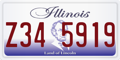 IL license plate Z345919