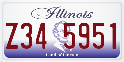 IL license plate Z345951