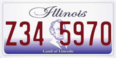 IL license plate Z345970