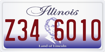 IL license plate Z346010
