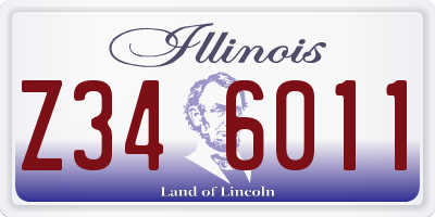 IL license plate Z346011