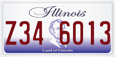 IL license plate Z346013