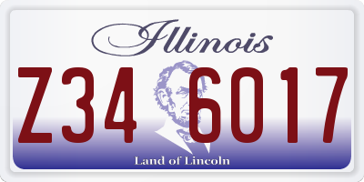 IL license plate Z346017