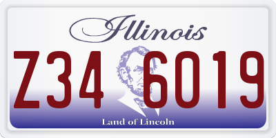 IL license plate Z346019