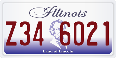 IL license plate Z346021