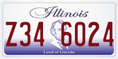 IL license plate Z346024