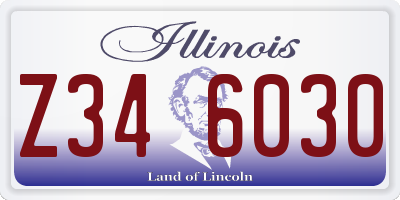 IL license plate Z346030