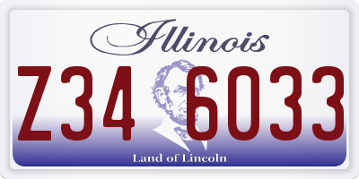 IL license plate Z346033