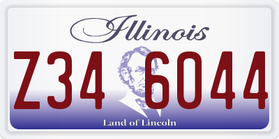IL license plate Z346044