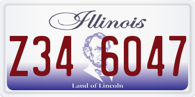 IL license plate Z346047