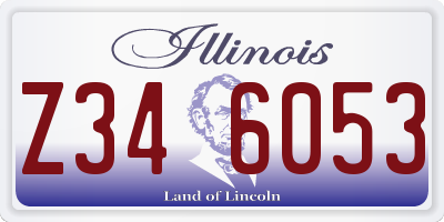 IL license plate Z346053