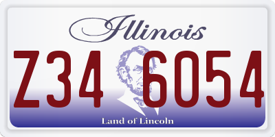 IL license plate Z346054