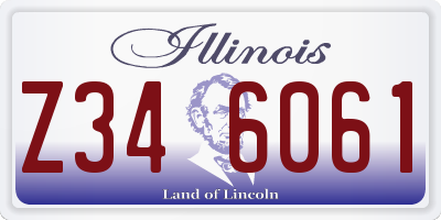 IL license plate Z346061