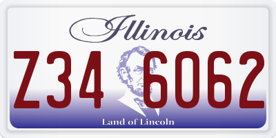 IL license plate Z346062