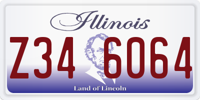 IL license plate Z346064