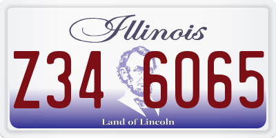 IL license plate Z346065