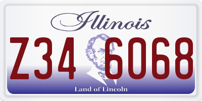 IL license plate Z346068