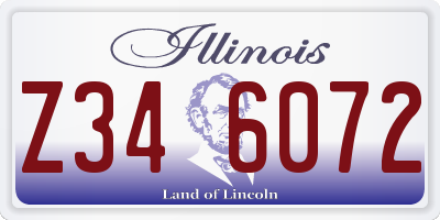 IL license plate Z346072