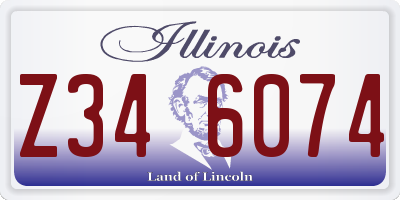 IL license plate Z346074
