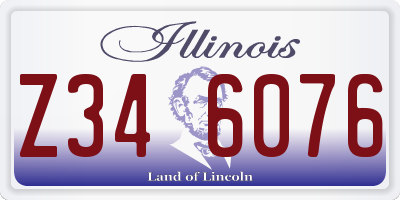 IL license plate Z346076
