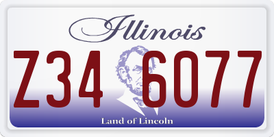 IL license plate Z346077