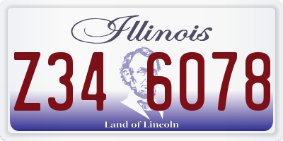 IL license plate Z346078