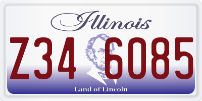 IL license plate Z346085