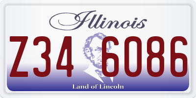 IL license plate Z346086