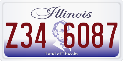 IL license plate Z346087