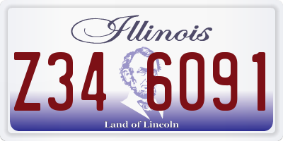 IL license plate Z346091