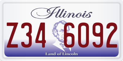 IL license plate Z346092