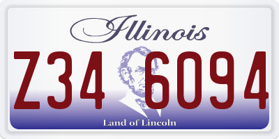 IL license plate Z346094