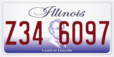 IL license plate Z346097