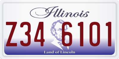IL license plate Z346101