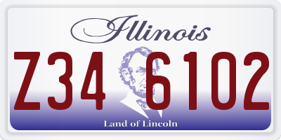 IL license plate Z346102