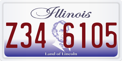 IL license plate Z346105