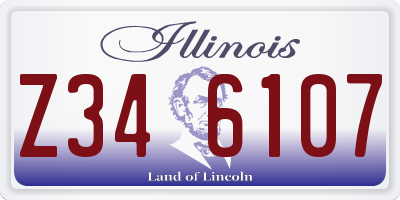 IL license plate Z346107